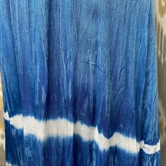 BOHO ME Blue Tie Dye Maxi Dress - Medium - Picture 10 of 13